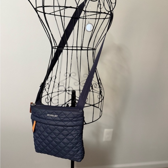 MZ Wallace Midnight Blue Quilted Crossbody Bag - Picture 3 of 10